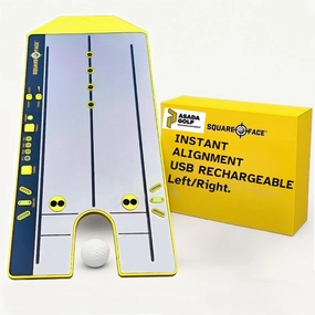 Putting Mirror Training Aid for Golf, Alignment Guide, Metronome, USB Rechargeable, Non-Slip Base, Durable Design