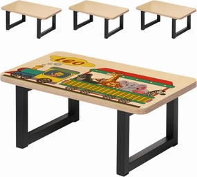 PYD Life 4 Pack Sublimation Wooden Step Stools Blanks 15.7" x 9" x 6.6" for Adults Kids with Non-Slip Feet Heavy Duty with 350-LBS Capacity Personalized for Bedroom Bathroom