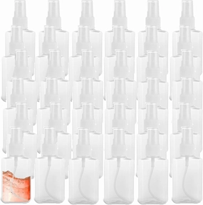 QTLCOHD 100 Pack Spray Bottles Small Plastic Spray Bottles 2 oz Mini Travel Size Spray Bottle with Cap Clear Perfume Bottles Refillable Empty Tiny Spray Bottle for Perfume Liquids Essential Oils