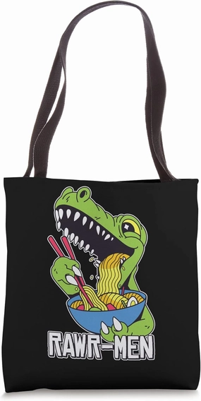 Rawr-Men Dinosaur Japanese Ramen Tote Bag