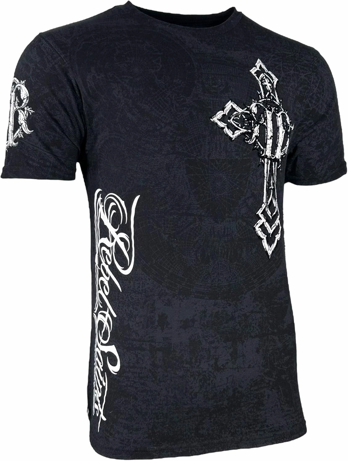 Rebel Saint by Affliction Men's T-Shirt Spiker Dagger Y2K