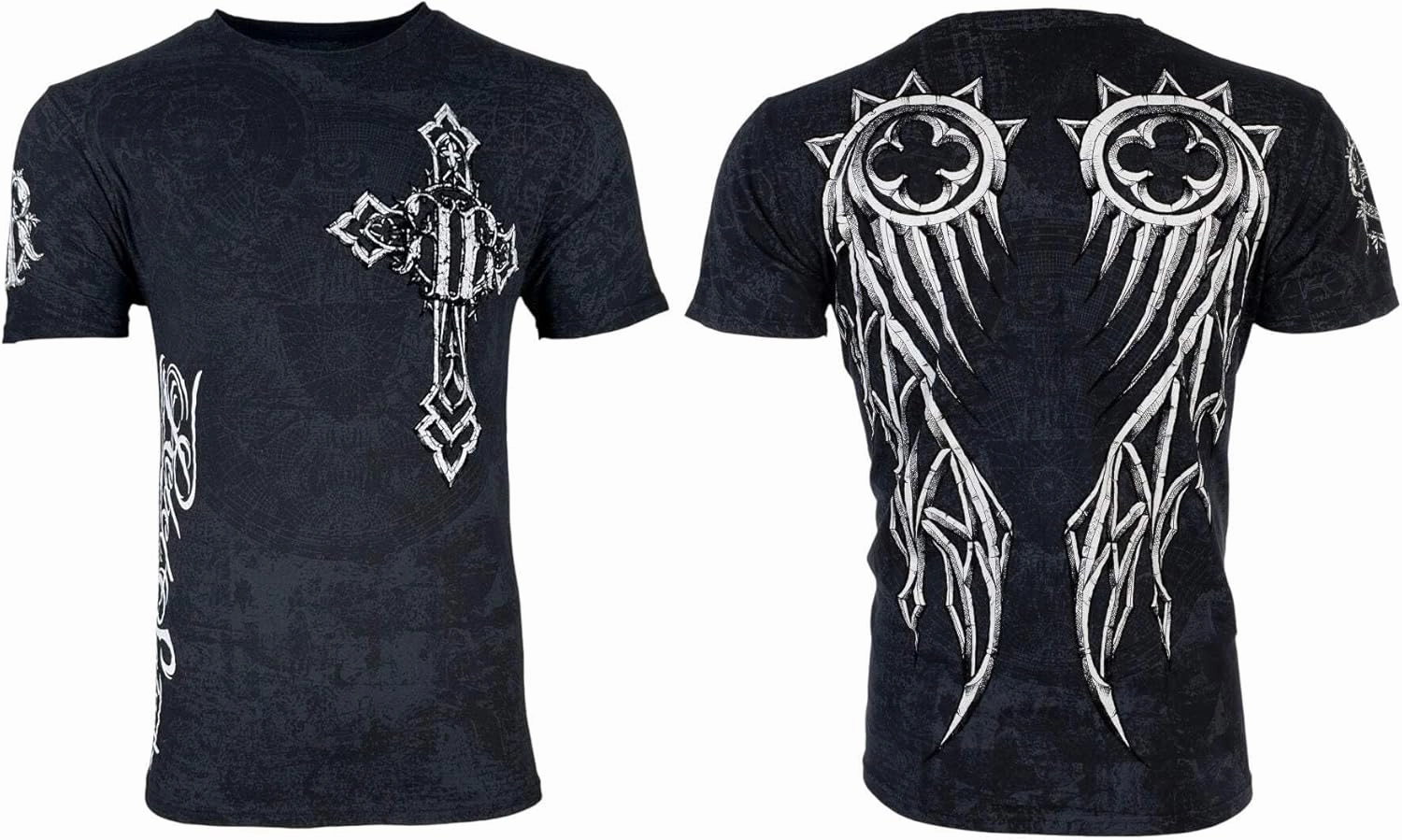 Rebel Saint by Affliction Men's T-Shirt Spiker Dagger Y2K