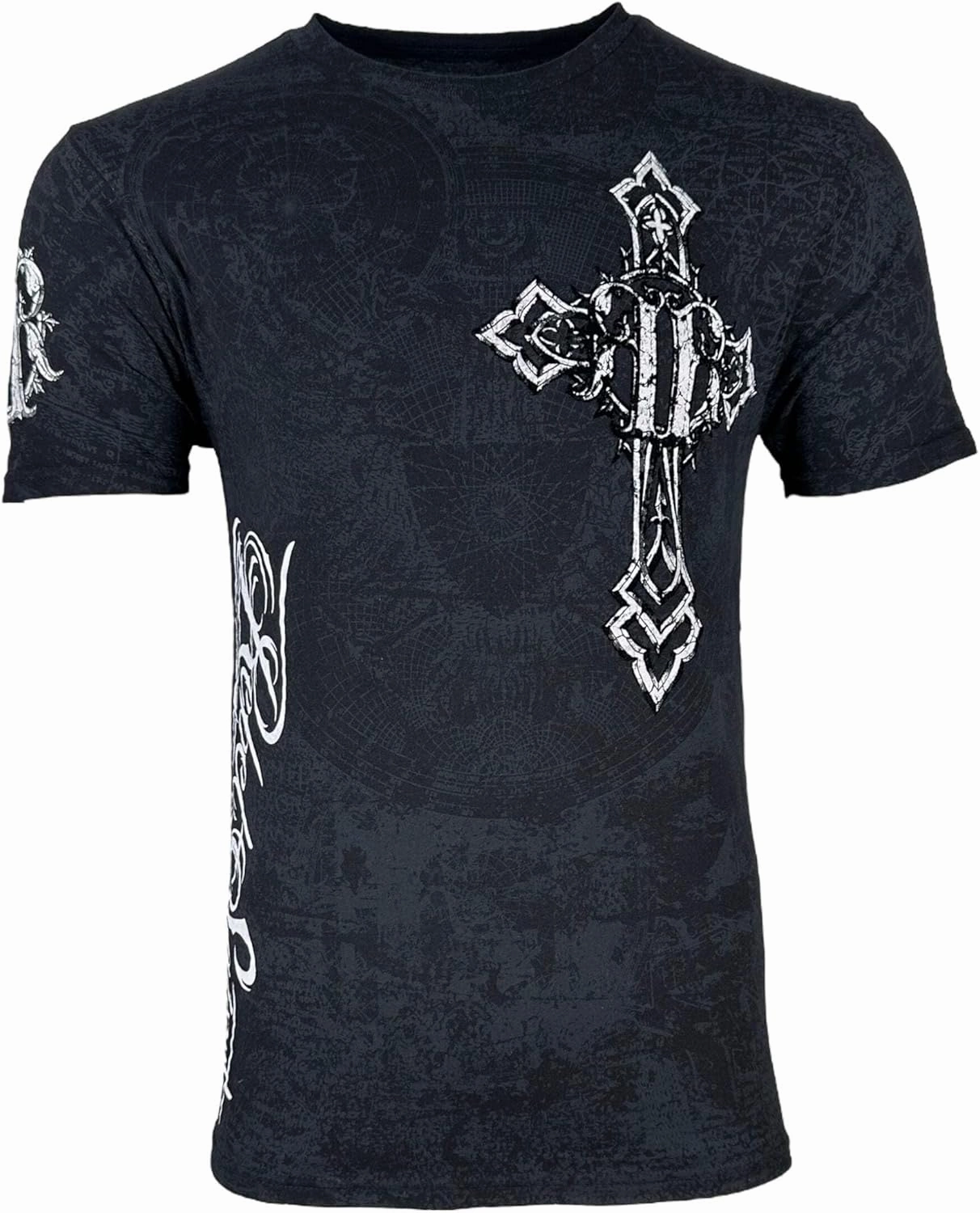 Rebel Saint by Affliction Men's T-Shirt Spiker Dagger Y2K