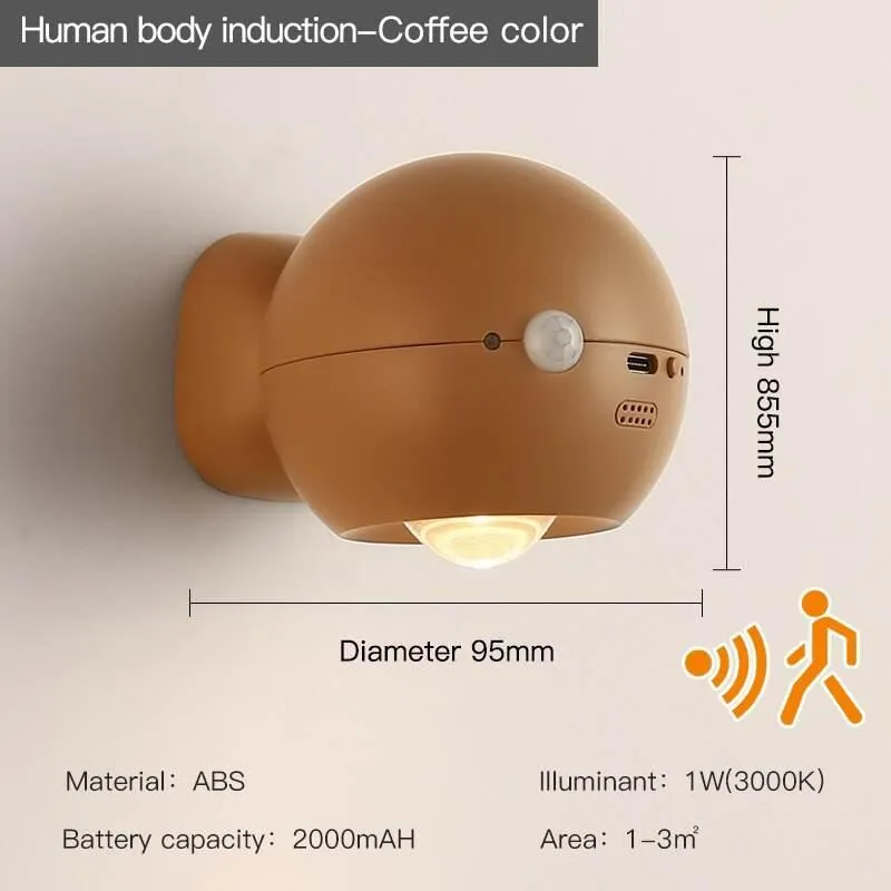 Rechargeable Motion Sensor Wall Lamp - Smart Home Lighting Solution