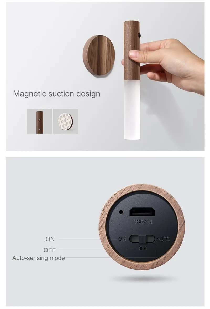 Rechargeable Ultra USB Battery Wall Light with Motion Sensor
