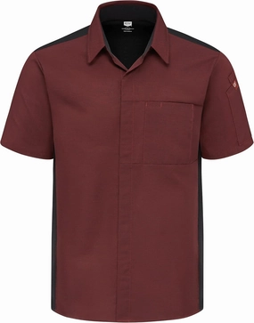 Red Kap Men's Airflow Cook Shirt with Oilblok