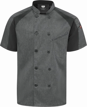 Red Kap mens Airflow Raglan Chef Coat With OilblokChef's Jacket