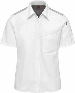 Red Kap Women's Airflow Cook Shirt with Oilblok