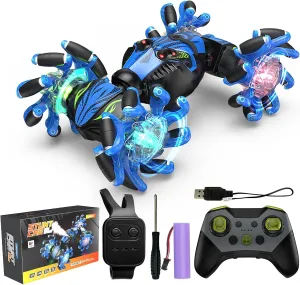 Remote Control Cars, RC Car, RC Stunt Car with Gesture Sensing, 360° Rotation 4WD Drift RC Car, 2.4GHz Remote Control Car, RC Cars with Music Light, RC Drift Car with Hand Control for 8  Year Old Boys
