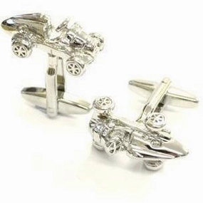 Retro Racing Car Cufflinks