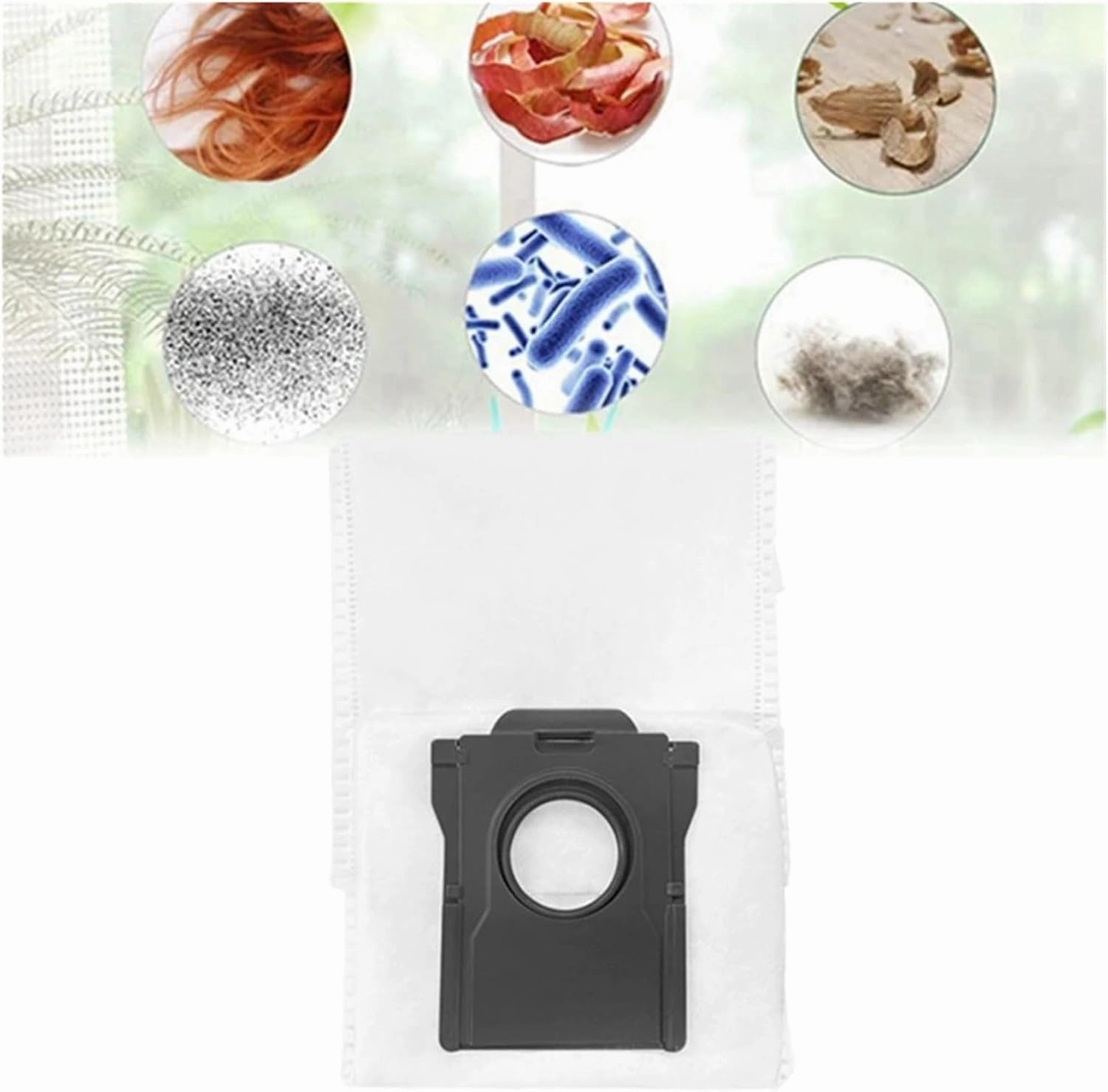 Reusable Dust Bag, Compatible For Dreame Bot X40 / X40 Pro / X40 Ultra, Robot Vacuum Cleaner spare parts (Color : 6pcs)