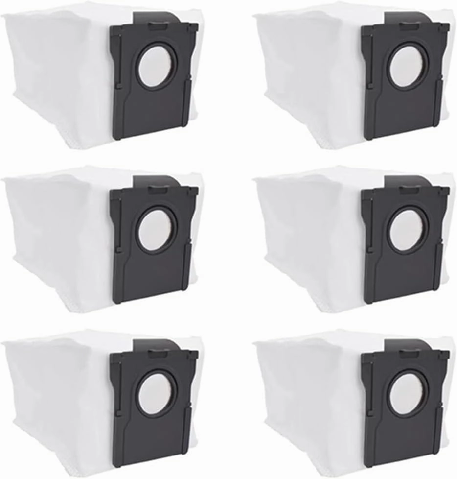 Reusable Dust Bag, Compatible For Dreame Bot X40 / X40 Pro / X40 Ultra, Robot Vacuum Cleaner spare parts (Color : 6pcs)