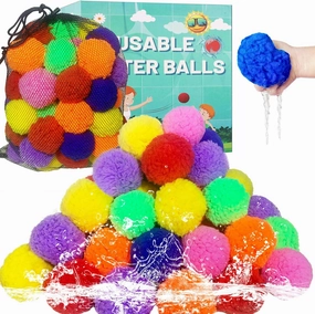 Reusable Water Balls, Reusable Water Balloons for Outdoor Toys and Games, Water Toys for Kids and Adults Boys and Girls, Summer Water Balls for Pool Party (70 PCS)