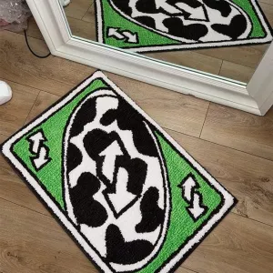 Reverse Card Fluffy Accent Rug