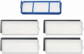 Robot Vacuum Cleaner Dust Box Bin Hepa Primary Filter,Compatible For SilverCrest，SSRA1，Compatible For Ilife，A7，Compatible For Genio，Compatible For Deluxe，500 Robot Vacuum Cleaner Parts(As this picture