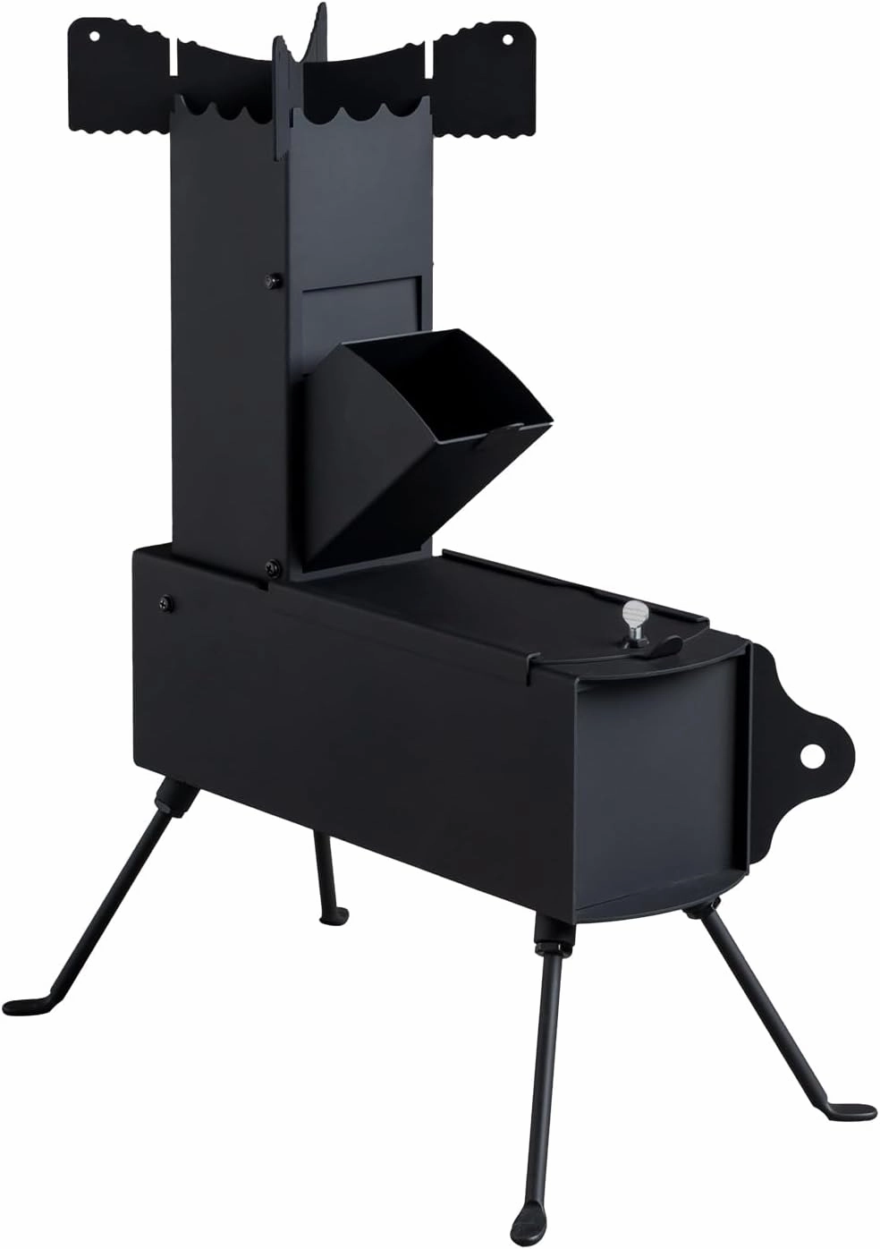 Rocket Stove, Outdoor Wood Stoves, Portable Camping Stove,Folding Camp Fire Tower, Lightweight Woodstove Heater, Big Rocketstove Oven For Cooking, Camping, BBQ, Flat Grill