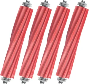 Roller Brush Replacement for Roborock S7, Q7 Series, MaxV Plus, Q Revo Robotic Vacuum - 4 Rubber Main Roller Brushes