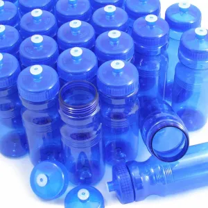 Rolling Sands BPA-Free 24 Ounce Water Bottles, Bulk 100 Pack, Made in USA