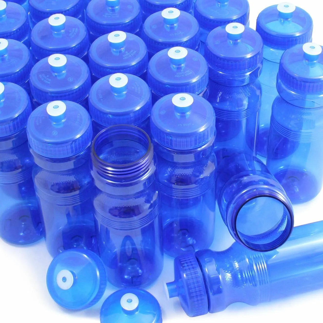 Rolling Sands BPA-Free 24 Ounce Water Bottles, Bulk 100 Pack, Made in USA