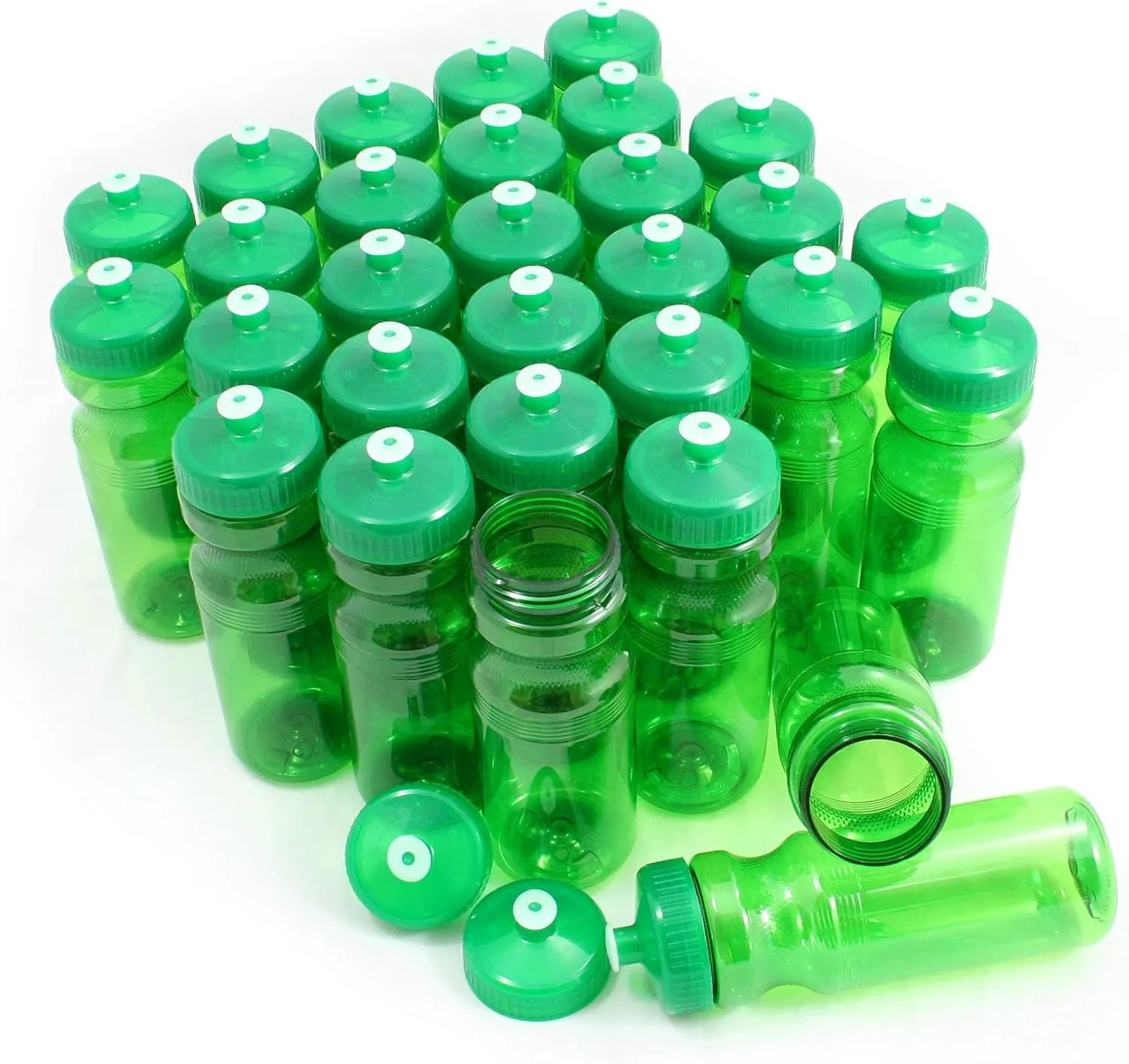 Rolling Sands BPA-Free 24 Ounce Water Bottles, Bulk 30 Pack, Made in USA