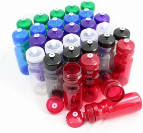 Rolling Sands BPA-Free 24 Ounce Water Bottles, Bulk 30 Pack, Made in USA