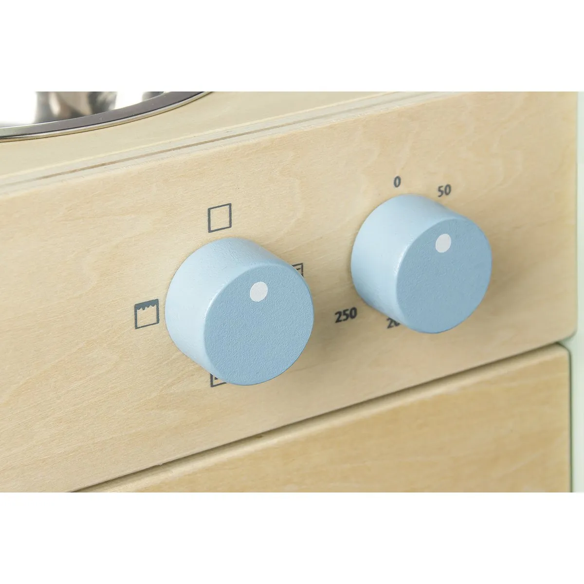 Rootz 'Kalle' Children's Kitchen - Play Kitchen - Toy Kitchen - Encourages Creativity - 45cm x 48cm x 58cm - Pastel Green
