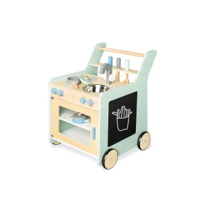 Rootz 'Kalle' Children's Kitchen - Play Kitchen - Toy Kitchen - Encourages Creativity - 45cm x 48cm x 58cm - Pastel Green