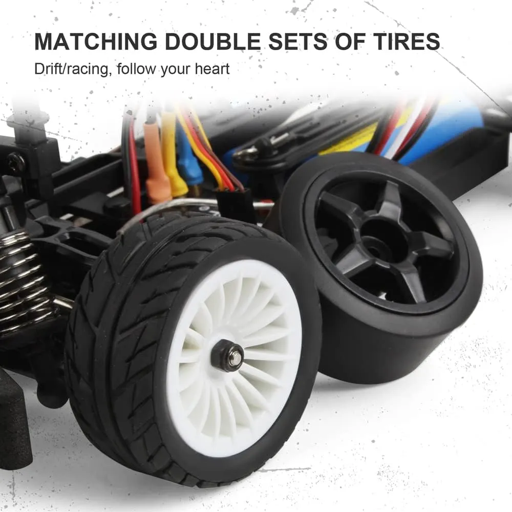 RTR RC Drift Car, 1:16 Large Scale 2.4G Remote Control Super Sport Racing Car, 4WD High Speed Hobby Toy Drifting Race Car Vehicle for 8  Kids Teens and Adults