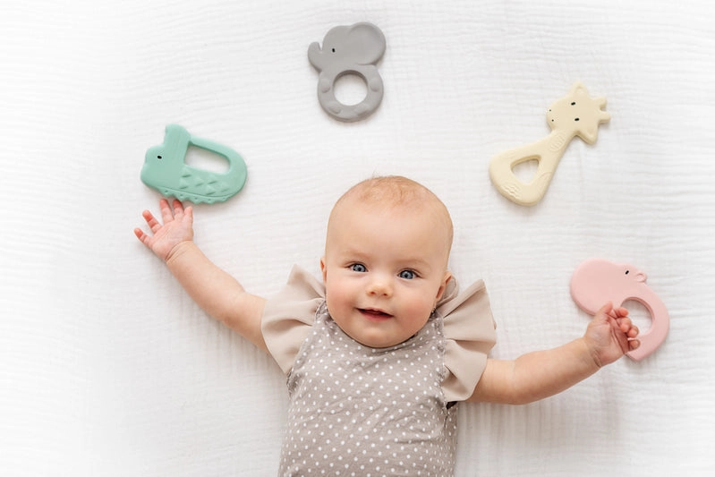 Rubber Giraffe Flat Teether