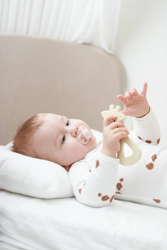 Rubber Giraffe Flat Teether