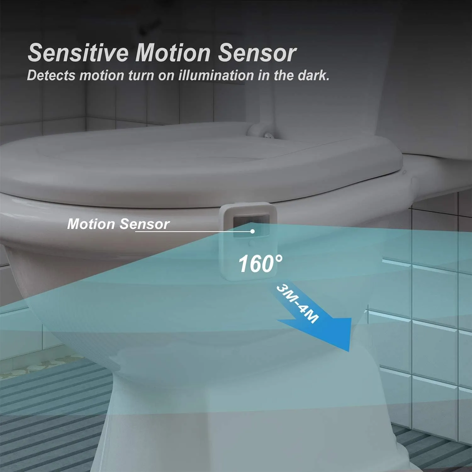 Rynx | Witshine Rechargeable Led Toilet Light - Motion Sensor & Color Changing Night Light, 3-Pack