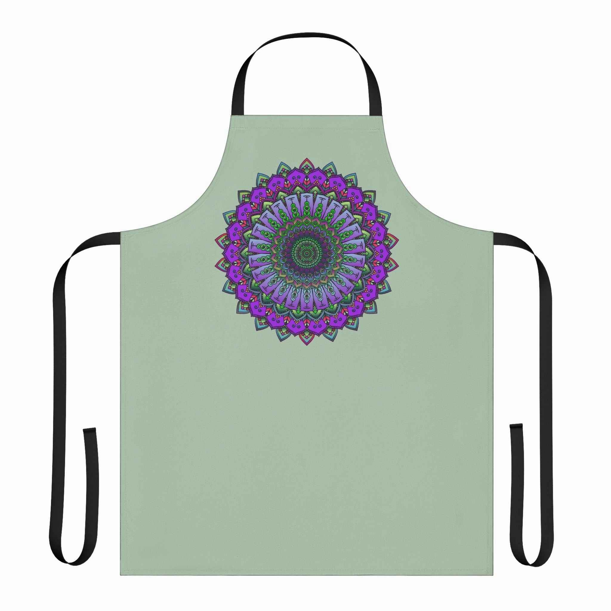 Sage Green Mandala Art Apron