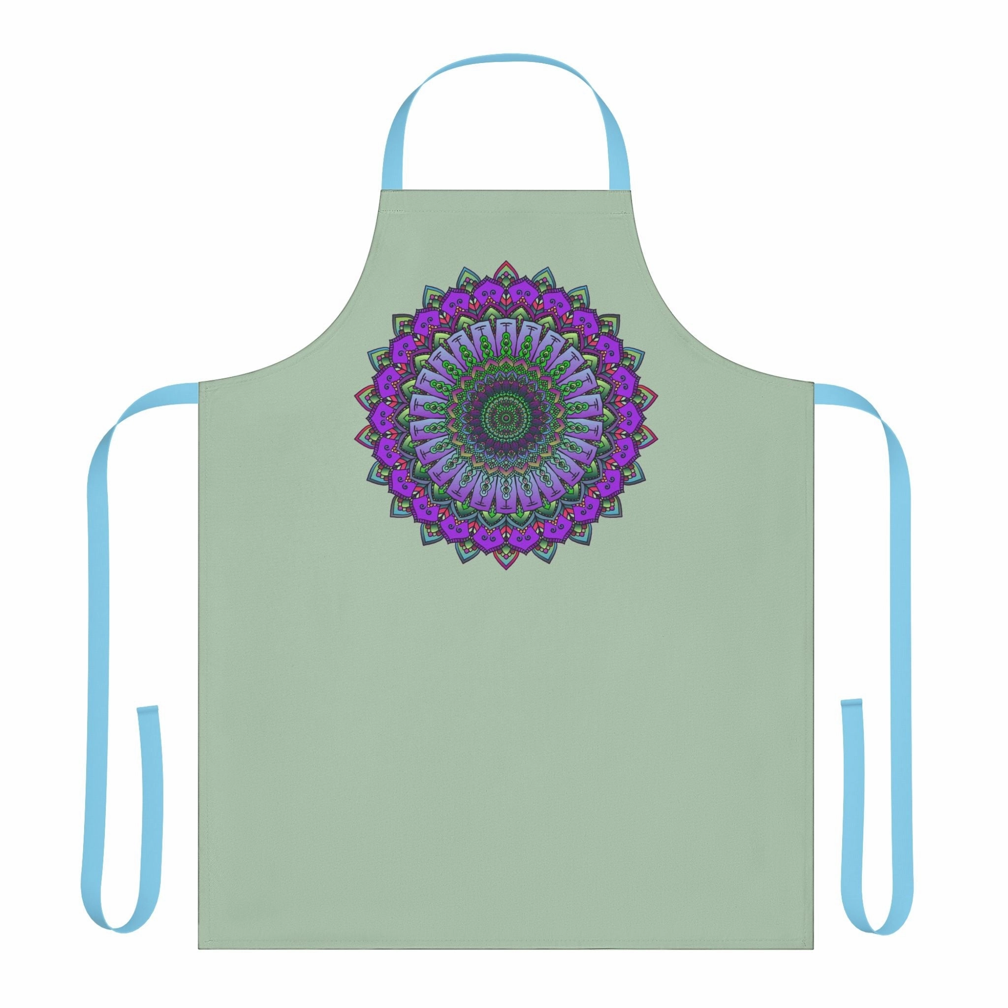 Sage Green Mandala Art Apron