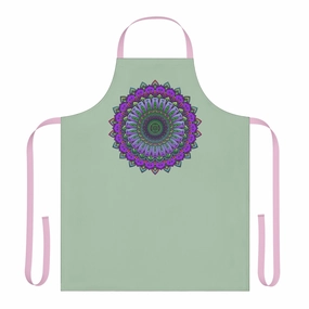 Sage Green Mandala Art Apron