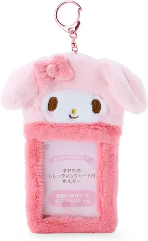 Sanrio Boa Fabric Trading Card Holder, Pink, 1個 (x 1), My Melody
