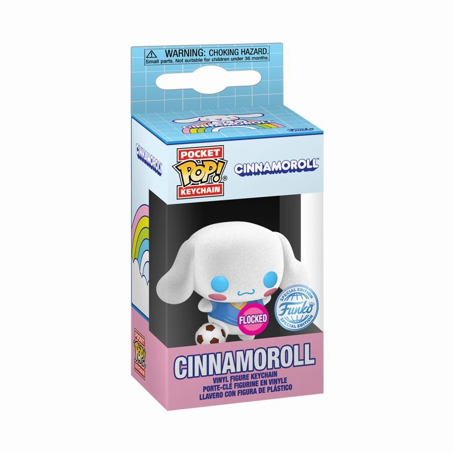 Sanrio - Cinnamoroll (with Soccer Ball) US Exclusive Pop! Keychain