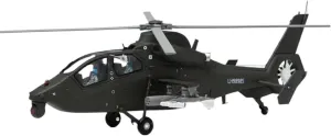 Scale Model Airplane for 1:48 Scale Armed Aircraft with A Propeller Z-19 Helicopter That Can Take Off from The Ground, Alloy Metal Model Toy Die-case Plane