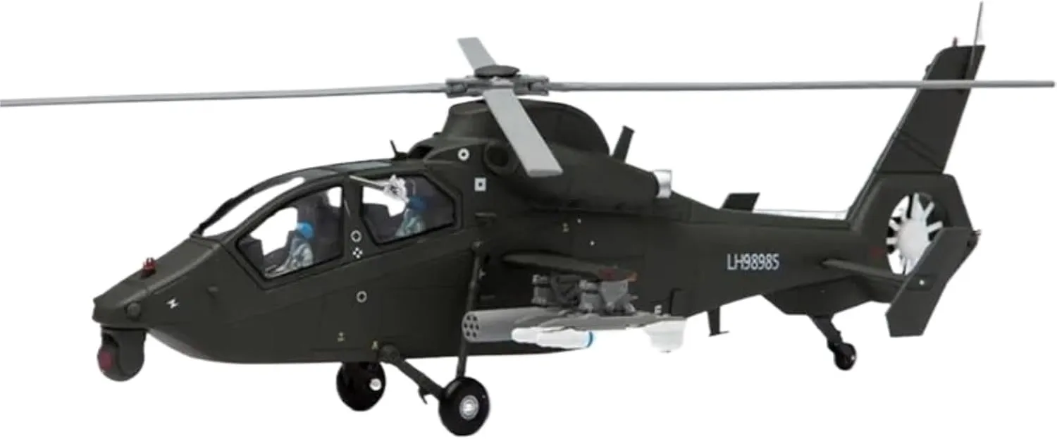 Scale Model Airplane for 1:48 Scale Armed Aircraft with A Propeller Z-19 Helicopter That Can Take Off from The Ground, Alloy Metal Model Toy Die-case Plane