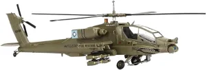 Scale Model for 1/72 Scale Model Apache AH-64A Helicopter U.S. Military Model Aircraft Alloy Model Collection Display