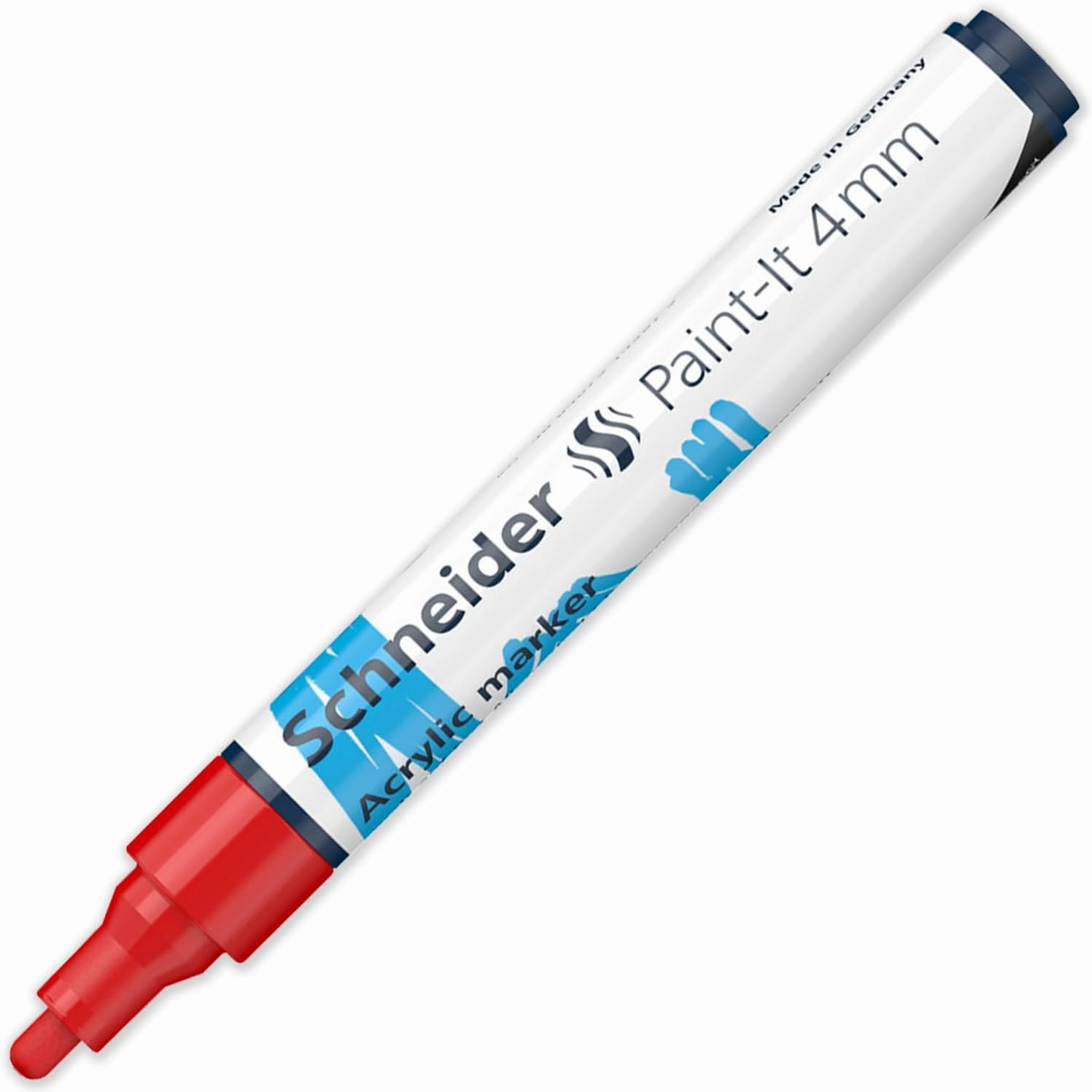 Schneider Paint-It 320 Acrylic Marker Pen Set - 4mm Round Bullet Tip - High Coverage - Gift Box Pack of 5 Pens (Essential)