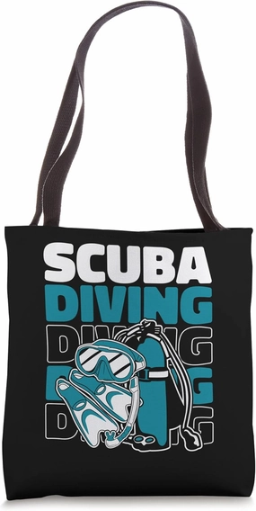 Scuba Diving Underwater Technical Sport Diving Scuba Diver Tote Bag