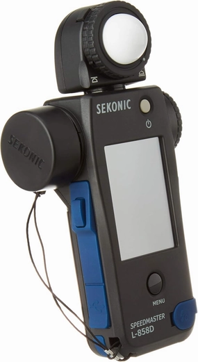 Sekonic L-858D Speedmaster Light Meter. L-858D. Digital Meter for Photographers and filmmakers. Elinchrom, Phottix, and PocketWizard Compatible.
