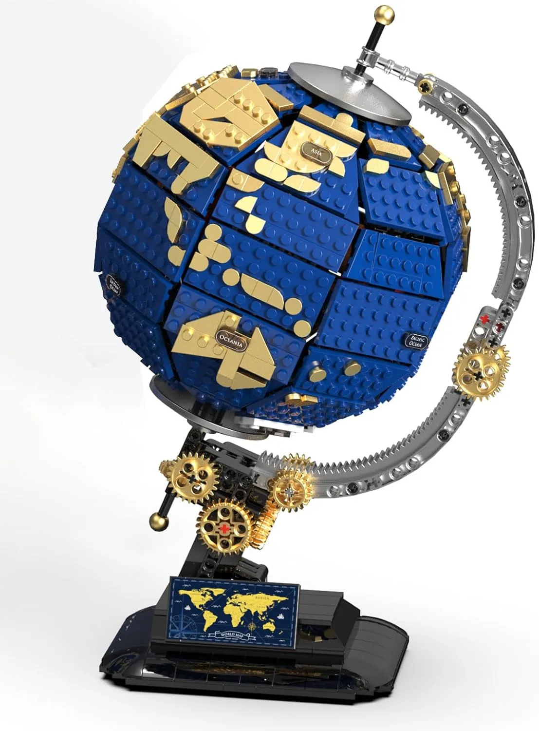 SEMKY Globe Building Block Set (1455 Pieces) - Creative Gifts for Boy and Girl
