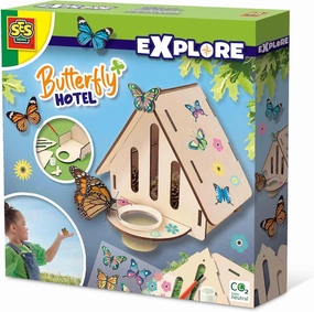 SES Creative 25204 - Butterfly Hotel, self-Assembly, Discover Nature Set for Children