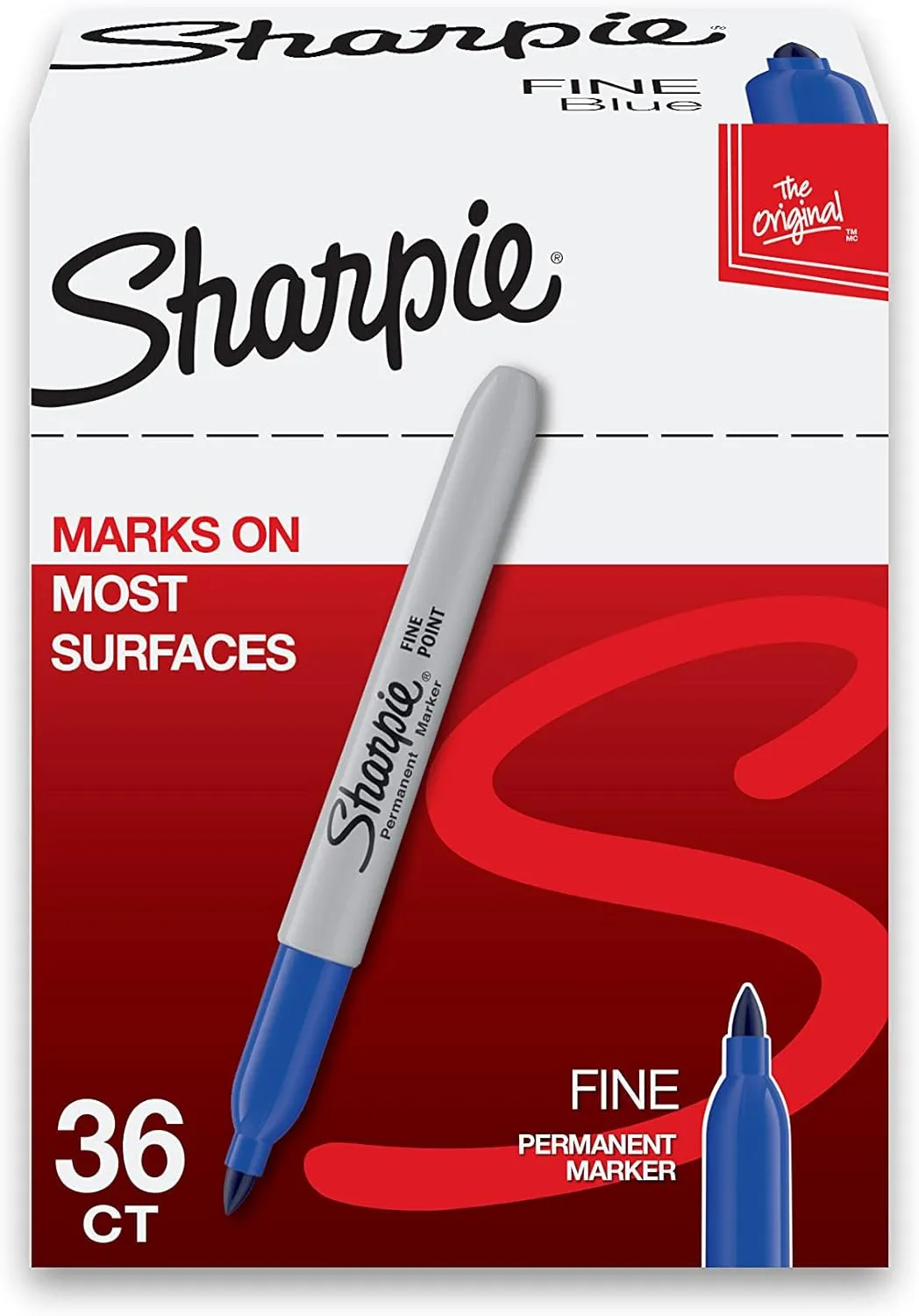Sharpie Permanent Markers Bulk Set Fine Tip Markers Set For Plastic Metal Wood And More Black 36 Count