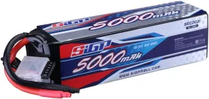 SIGP 5S Lipo Battery 5000mAh 18.5V 80C Soft Pack for RC Helicopter Airplane FPV Drone Quadcopter Racing Hobby