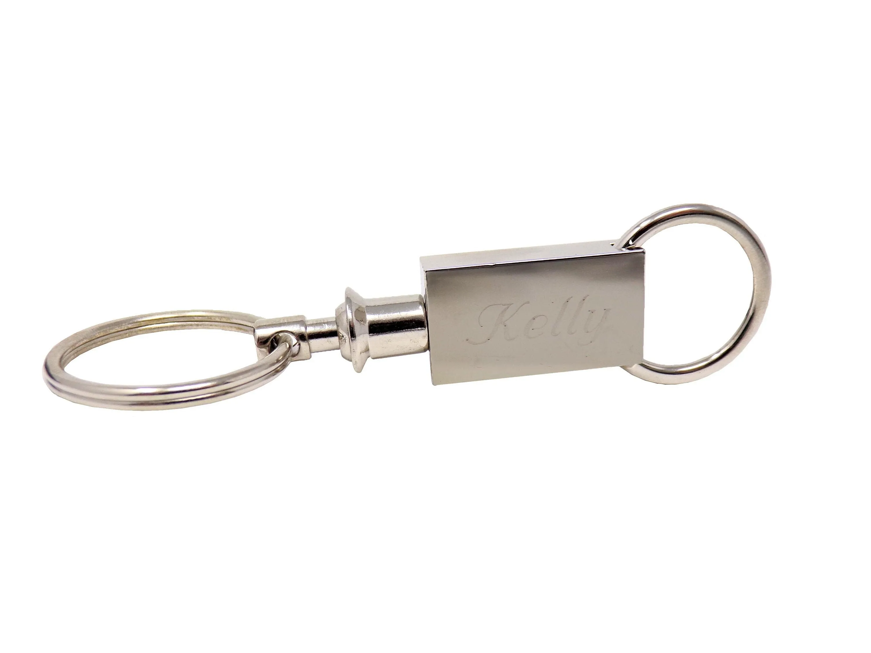 Silver Detachable Valet Keychain