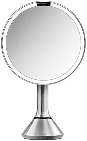 simplehuman Tabletop Mount ST3200 8” Round Sensor Mirror w/ 5x/10x Magnification