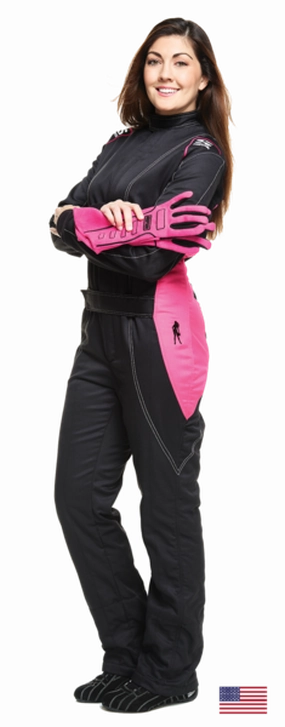 Simpson Racing Vixen II Women's Racing SuitMedium - Black/Pink