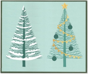 Sizzix A5 Clear Stamps w/Stencil Cosmopolitan Christmas, Merry and Light by Stacey Park, Multicolor, One Size